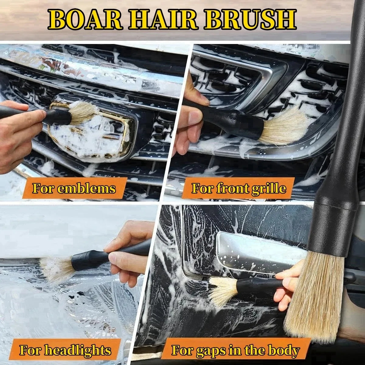 Interior Detailing Brush Set