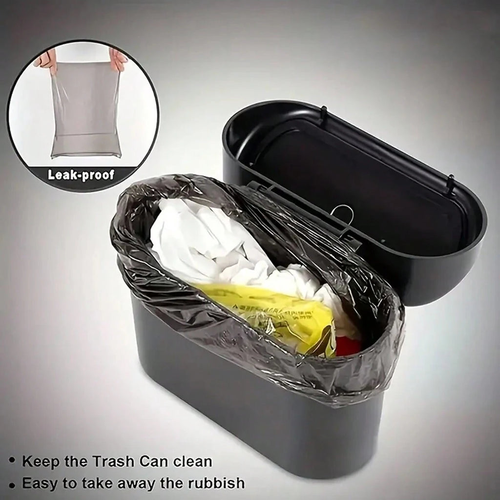 Leak-Proof Car Trash Can with Lid