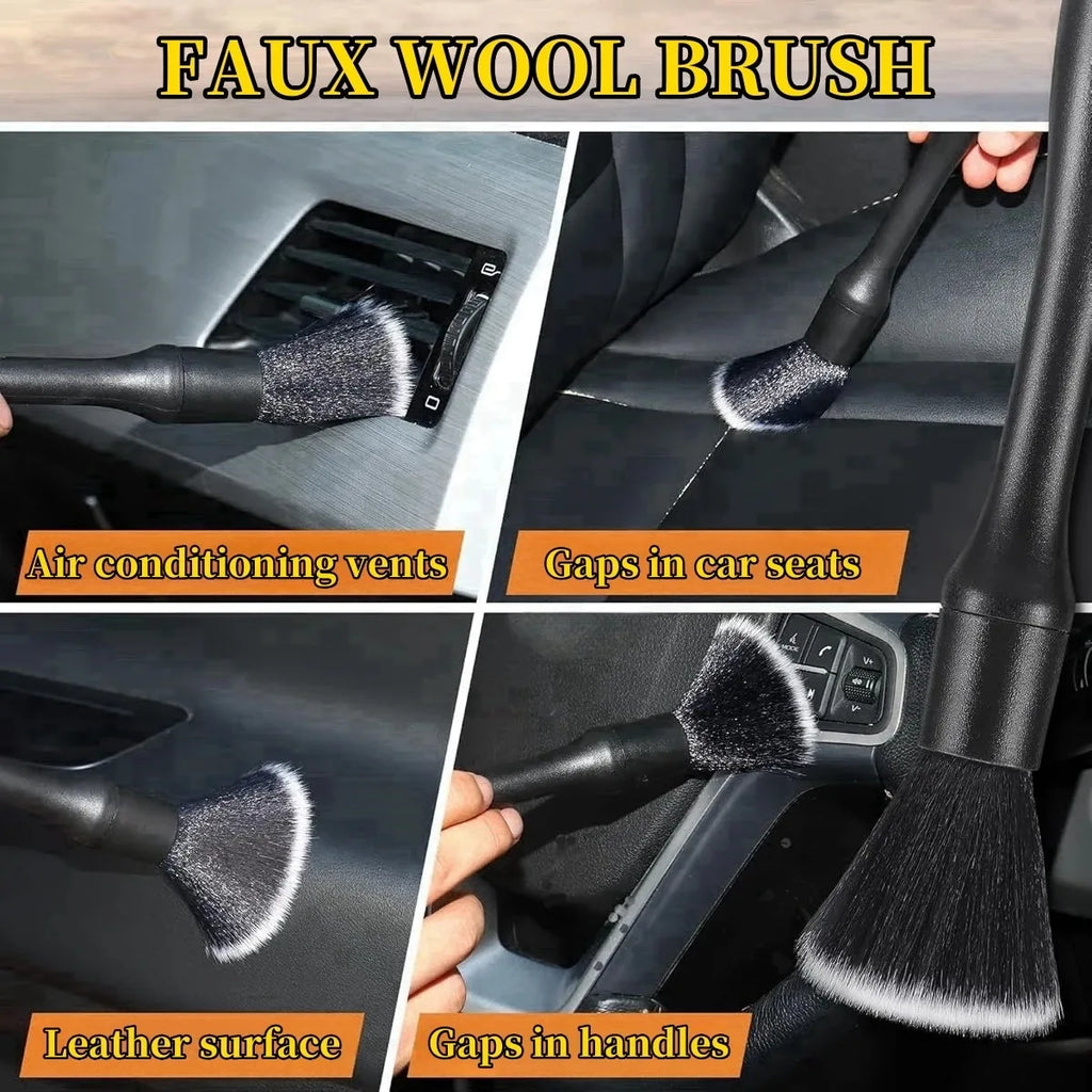 Interior Detailing Brush Set