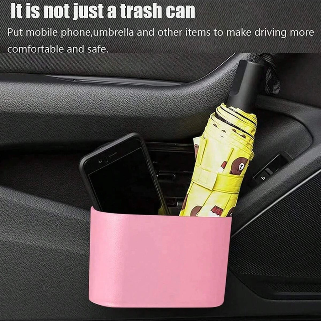 Leak-Proof Car Trash Can with Lid