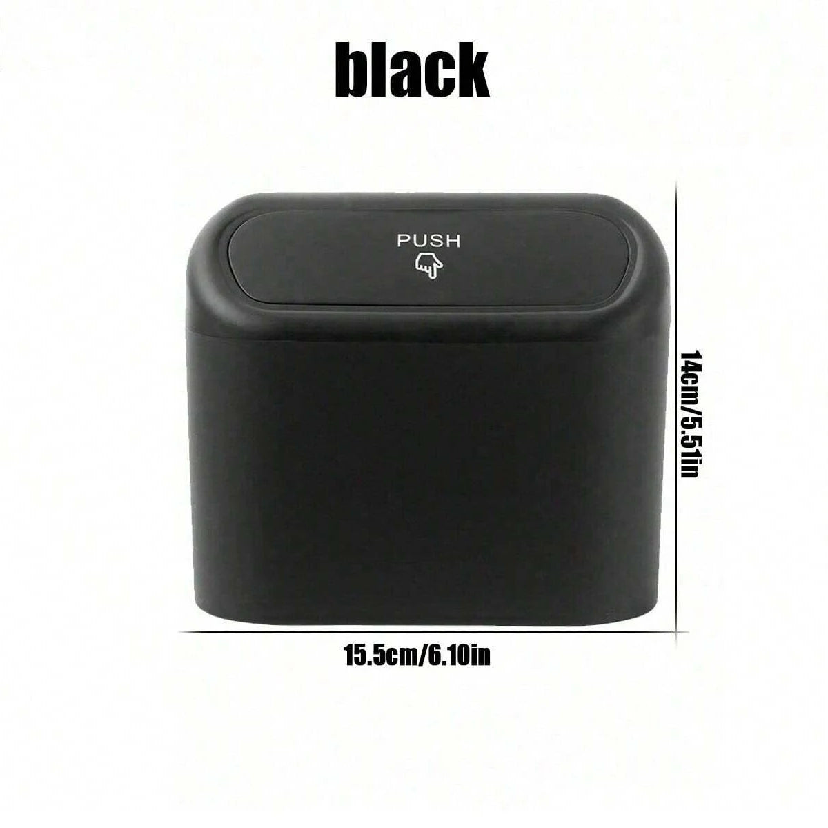 Leak-Proof Car Trash Can with Lid